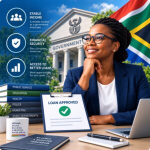 Loans for Government Employees in South Africa Government employee exploring personal loan options in South Africa